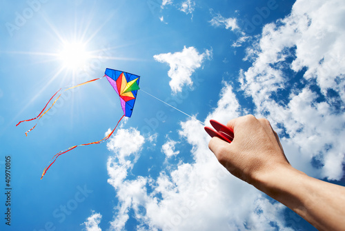 Photo: flying kite flying kite