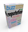 Reputation Words on Box Credible Reliable Product