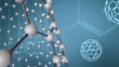 Background with Molecular Structure and chemical formulas