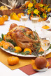 Roasted turkey feast