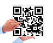 Hand with barcode.