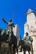 Don Quixote and Sancho Panza statue - Madrid Spain Don Quixote and Sancho Panza statue - Madrid Spain