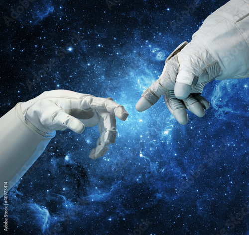 Photo: New technologies in space. Concept New technologies in space. Concept
