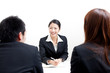 business team on the meeting