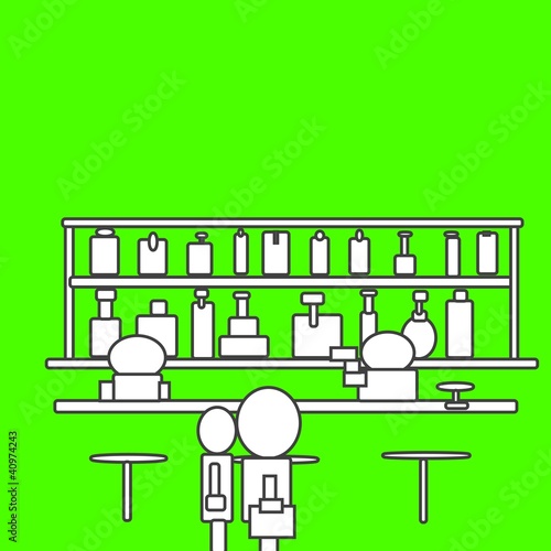 Illustration: バー バー