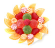 Photo en ligne au meilleur prix colorful jelly candies on plate isolated on white