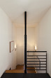 interior modern house, wooden staircase