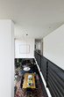 interior modern house, view of living room from the top