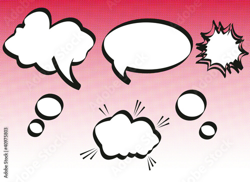 Vector: Fondo y Globos Comic Fondo y Globos Comic