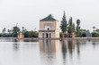 Pavillion on Menara Gardens at Marrakech, Morocco