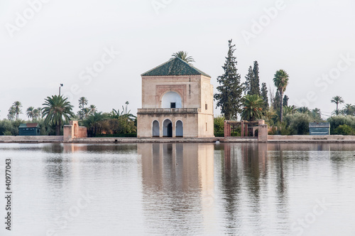 Photo: Pavillion on Menara Gardens at Marrakech, Morocco Pavillion on Menara Gardens at Marrakech, Morocco