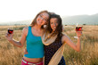 Wine at golden hour