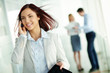 Receiving business phone call