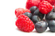 Mixed berries on white Mixed berries on white
