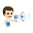 funny cartoon casual man