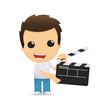 funny cartoon casual man