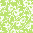 seamless green floral background