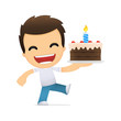 funny cartoon casual man funny cartoon casual man