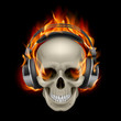 Flaming Skull