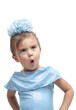 Portrait of little playful girl Portrait of little playful girl