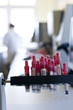 examining in the laboratory