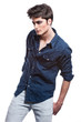 Fashion shoot with male model