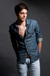 Fashion shoot with male model