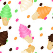 Seamless ice cream pattern Seamless ice cream pattern