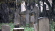 First snow at Jewish cemetery