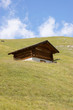Wooden storehouse in the mountain