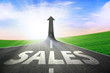 The growth of sales
