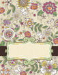 background of hand draw flowers, vector background of hand draw flowers, vector