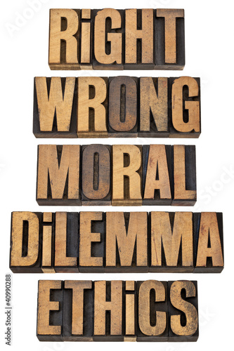 Photo: moral dilemma concept moral dilemma concept