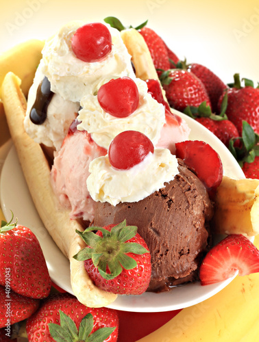 Photo: Banana split Banana split