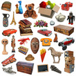 Marché aux puces (objets détourés)