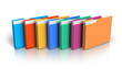 Group of color folders