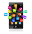 Photo en ligne au meilleur prix Touchscreen smartphone with application icons