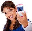 Woman taking a self portrait