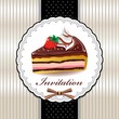 Cute cupcake with vintage design