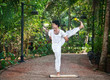Yoga one leg balancing pose