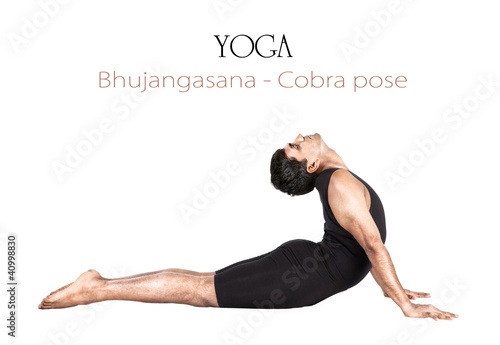 Photo: Yoga bhujangasana cobra pose Yoga bhujangasana cobra pose