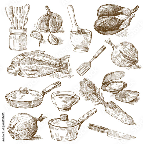Vector: food background food background