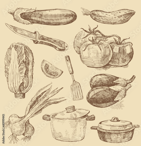Vector: food background food background
