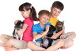 Children with pets