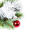 Christmas background with red ball Christmas background with red ball
