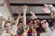 Group of happy young people