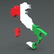 3d Karte Italien