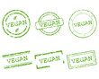 canvas print picture - Vegan Stempel