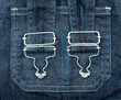 Jeans with braces