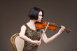 Girl with violin